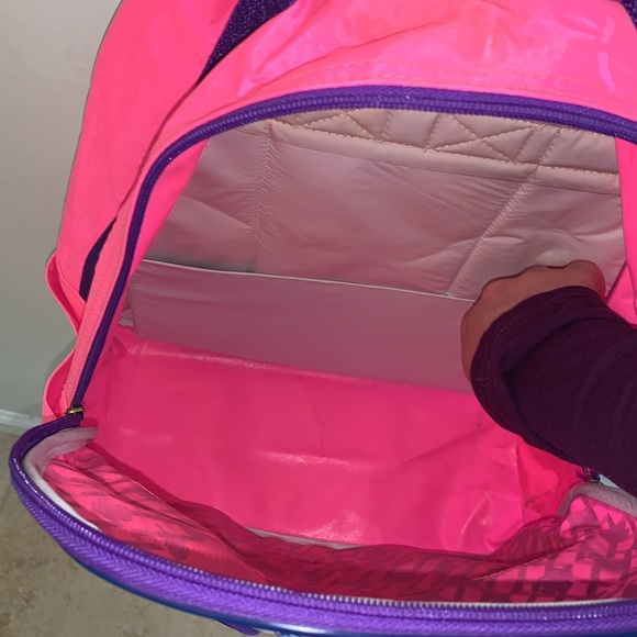 Minnie Mouse Disney Neon Pink and Purple Backpack and Lunch Bag Set!! main image 11